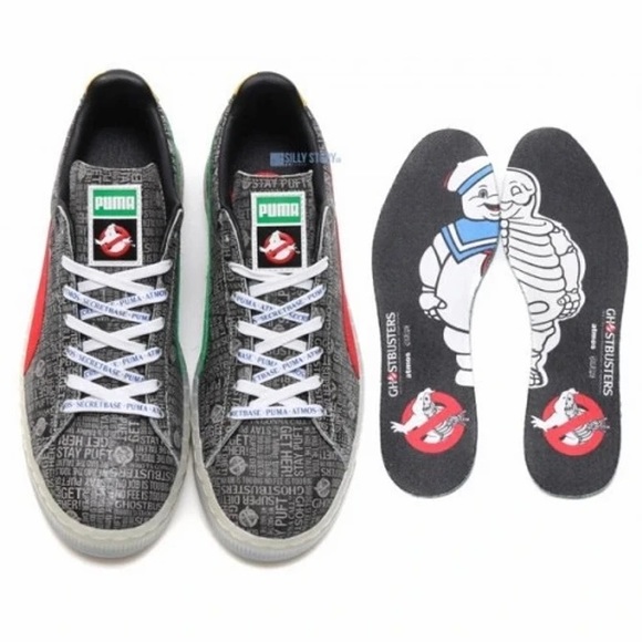 NEW: PUMA ATMOS SUEDE Ghostbusters Black Sneakers - Picture 3 of 16